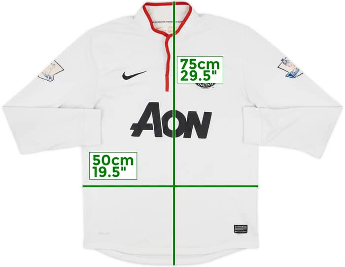 2012-14 Manchester United Away L/S Shirt v.Persie #20 - 4/10 - (M)