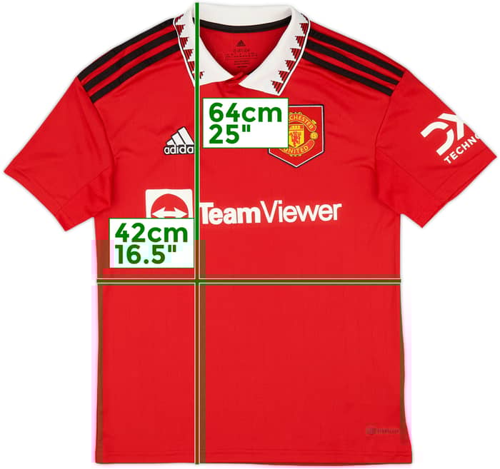 2022-23 Manchester United Home Shirt - 10/10 - (L.Boys)