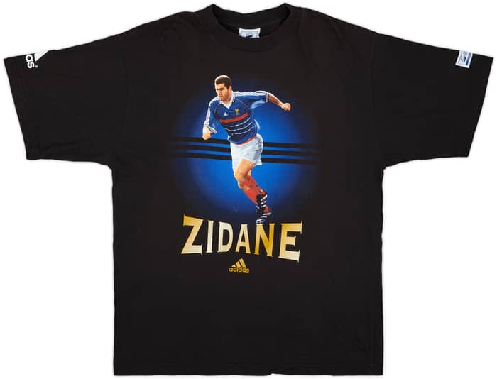 1998 France 98 adidas Graphic Tee Zidane #10 - 8/10 - (XL)