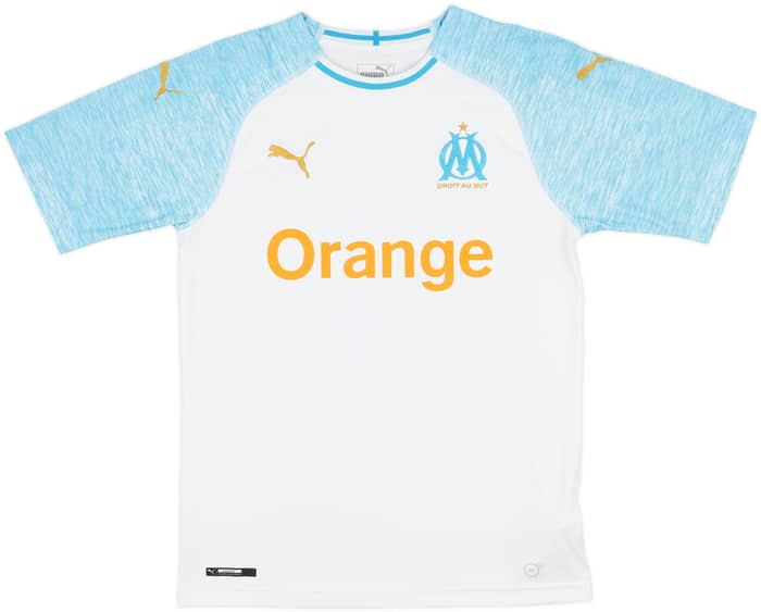 2018-19 Olympique Marseille Home Shirt Kamara #4 - 7/10 - (S)