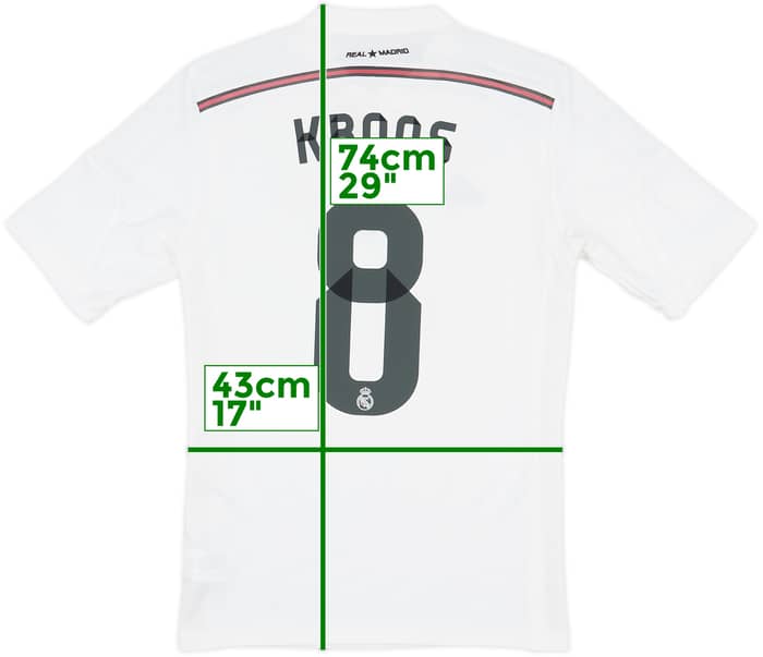 2014-15 Real Madrid Home Shirt Kroos #8 - 6/10 - (S)