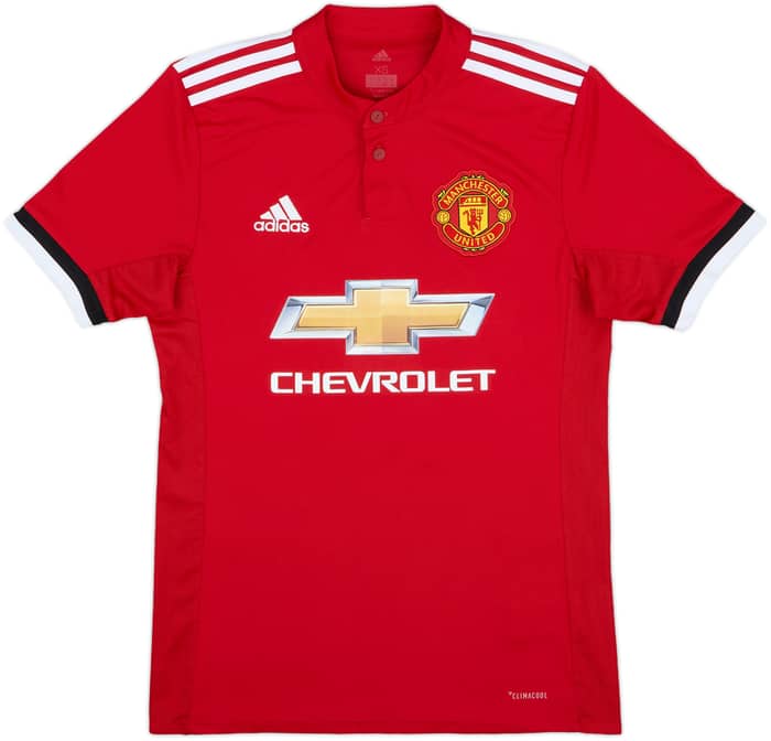 2017-18 Manchester United Home Shirt Pogba #6 - 9/10 - (XS)