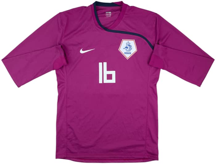 2008-10 Netherlands Match Issue GK Shirt #16