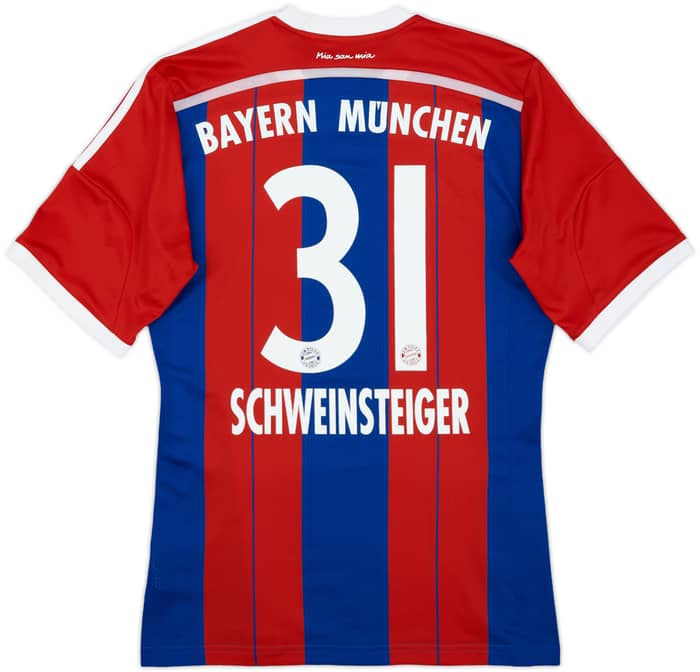 2014-15 Bayern Munich Home Shirt Schweinsteiger #31 - 9/10 - (M)