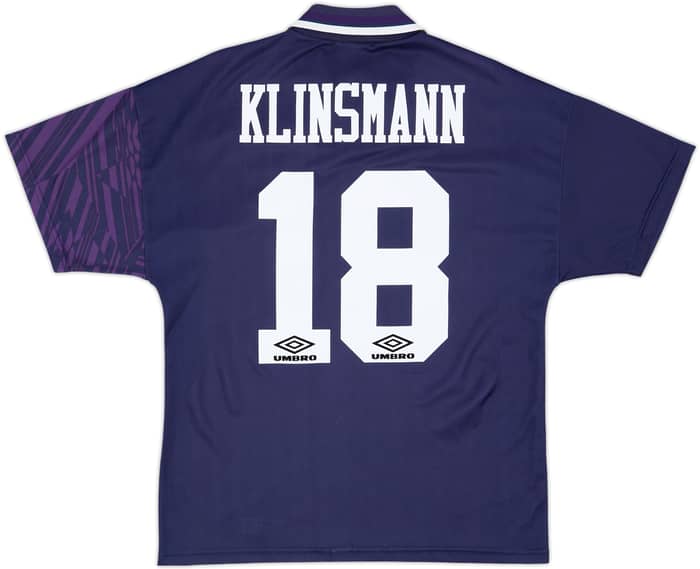 1994-95 Tottenham Away Shirt Klinsmann #18 - 8/10 - (M)