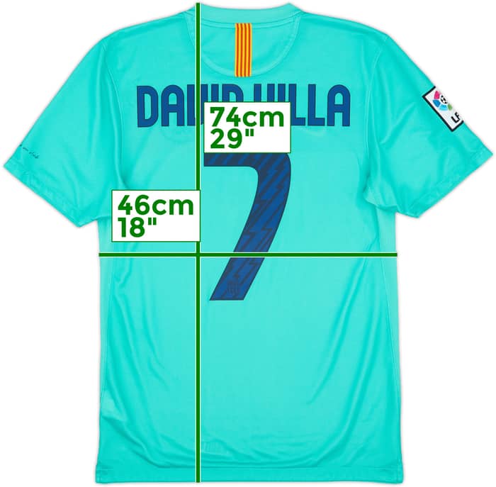 2010-11 Barcelona Away Shirt David Villa #7 - 9/10 - (S)