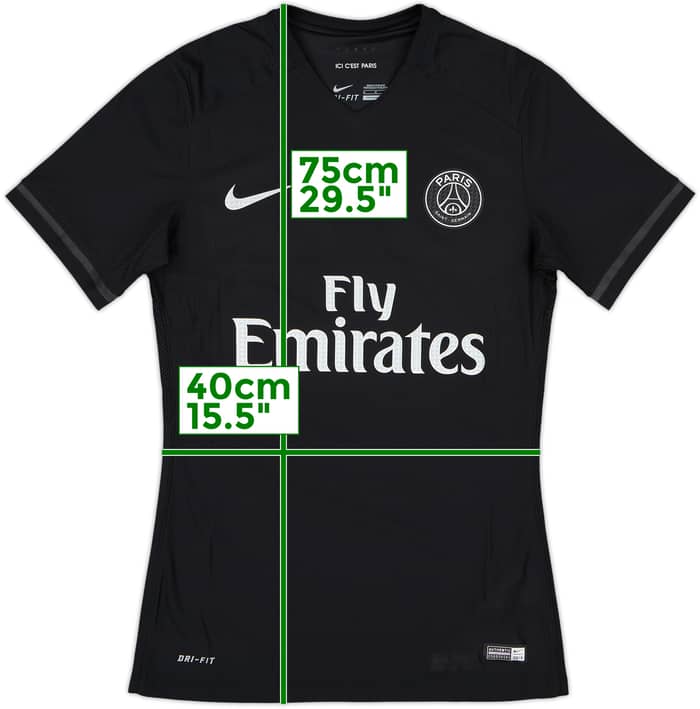 2015-16 Paris Saint-Germain Authentic Third Shirt Ibrahimovic #10 - 9/10 - (M)