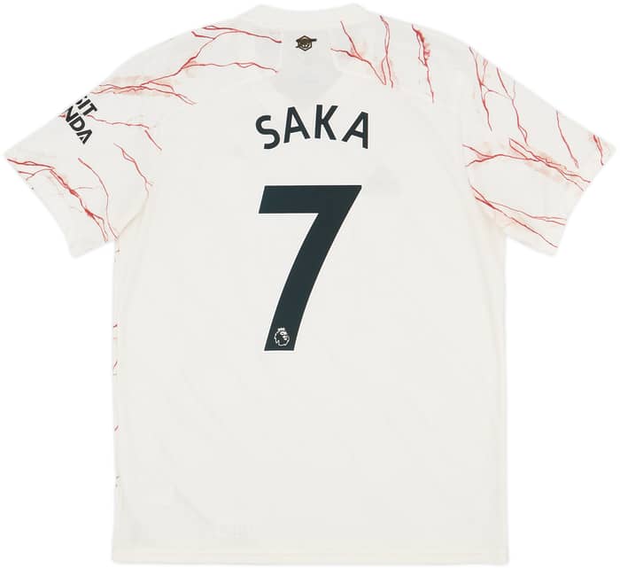 2020-21 Arsenal Away Shirt Saka #7 - 9/10 - (L)