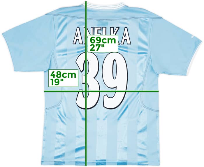 2003-04 Manchester City Home Shirt Anelka #39 - 6/10 - (M)