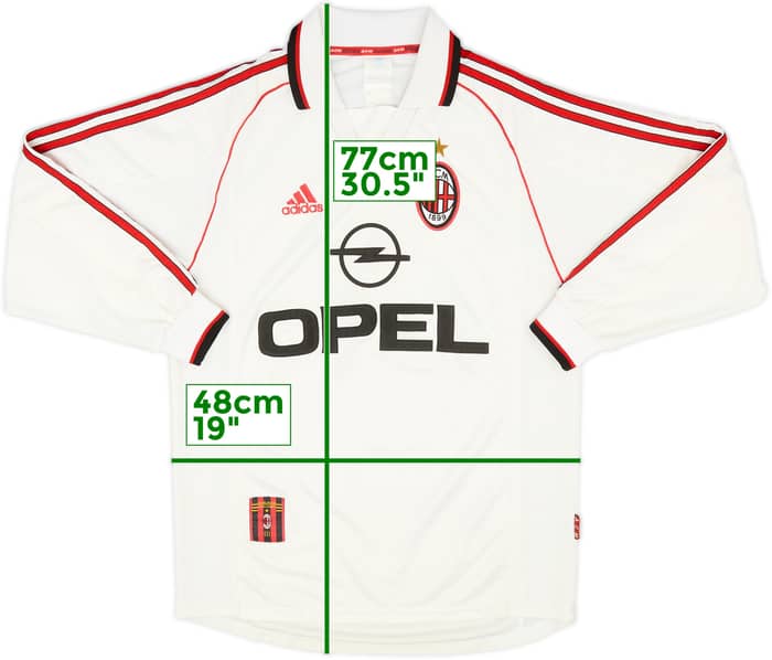 1998-99 AC Milan Away L/S Shirt - 8/10 - (S)