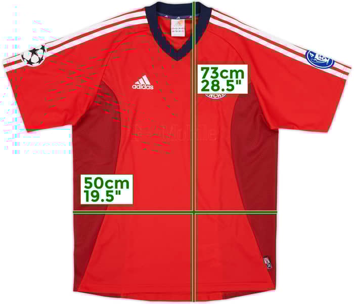 2002-03 Bayern Munich CL Shirt - 3/10 - (XL.Boys)