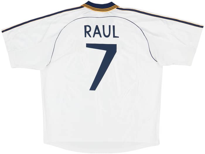 1998-00 Real Madrid Home Shirt Raul #7 - 8/10 - (XL)