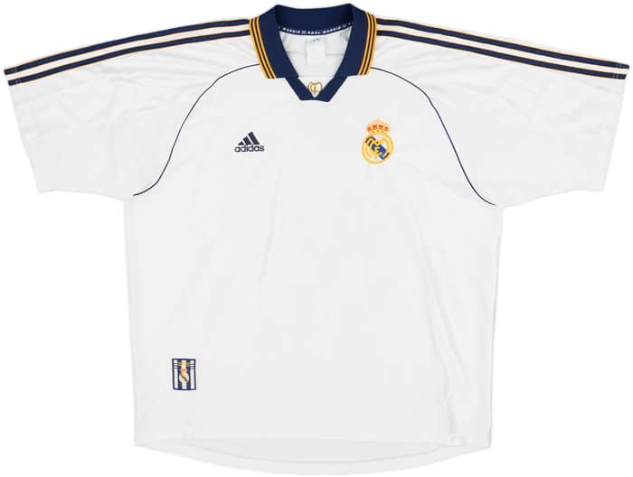 1998-00 Real Madrid Home Shirt Raul #7 - 8/10 - (XL)