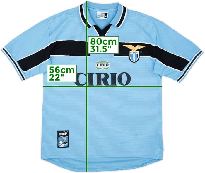 1998-00 Lazio Home Shirt Mancini #10 - 8/10 - (L) 1998-00 Lazio Home Shirt Mancini #10 - 8/10 - (L)