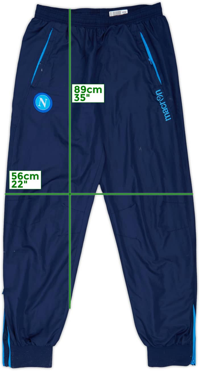 2012-13 Napoli Macron Track Pants/Bottoms - 7/10 - (XL)