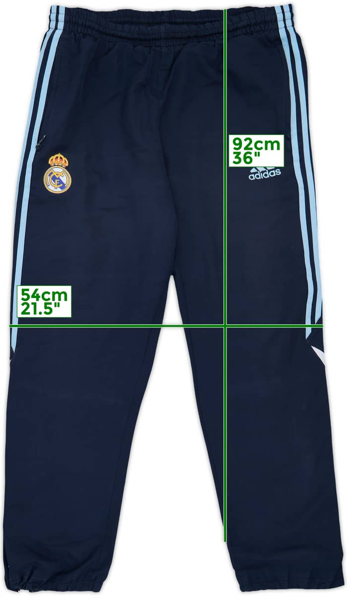 2009-10 Real Madrid adidas Track Pants/Bottoms - 9/10 - (M)