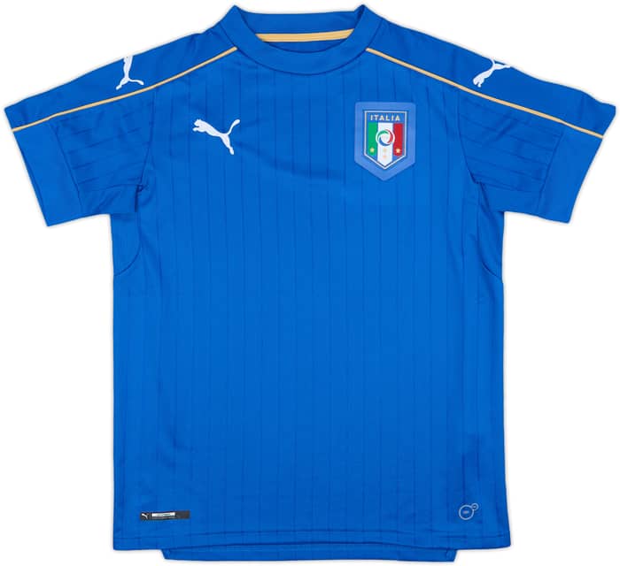2016-17 Italy Home Shirt - 8/10 - (L.Boys)