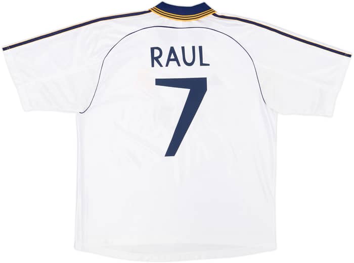 1998-00 Real Madrid Home Shirt Raul #7 - 8/10 - (XL)