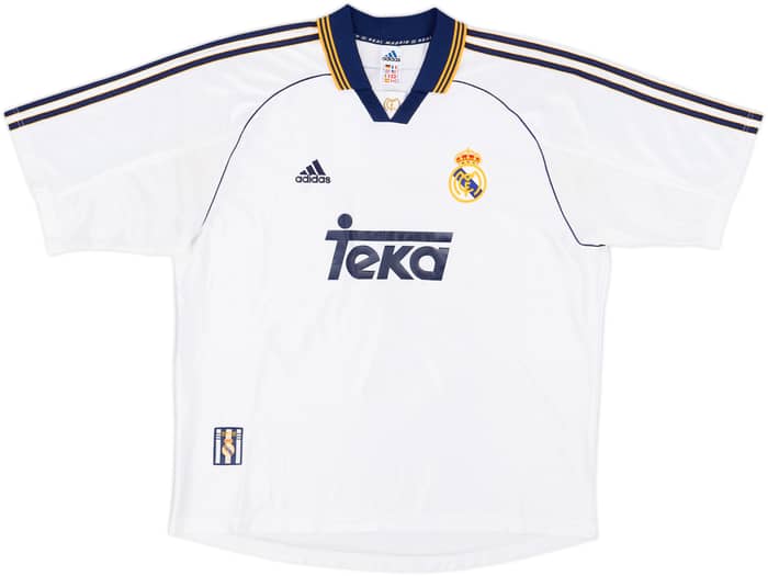1998-00 Real Madrid Home Shirt Raul #7 - 8/10 - (XL)