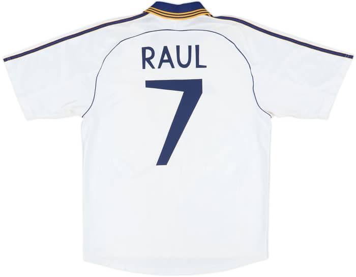 1998-00 Real Madrid Home Shirt Raul #7 - 7/10 - (L)