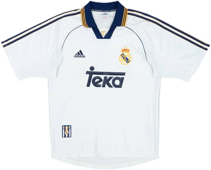 1998-00 Real Madrid Home Shirt Raul #7 - 9/10 - (S)