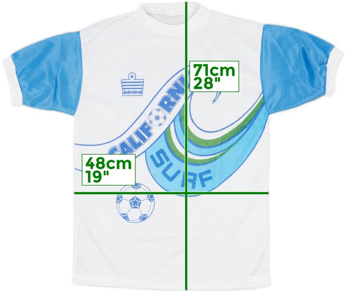 1980s California Surf Admiral Training Shirt - 8/10 - (M)