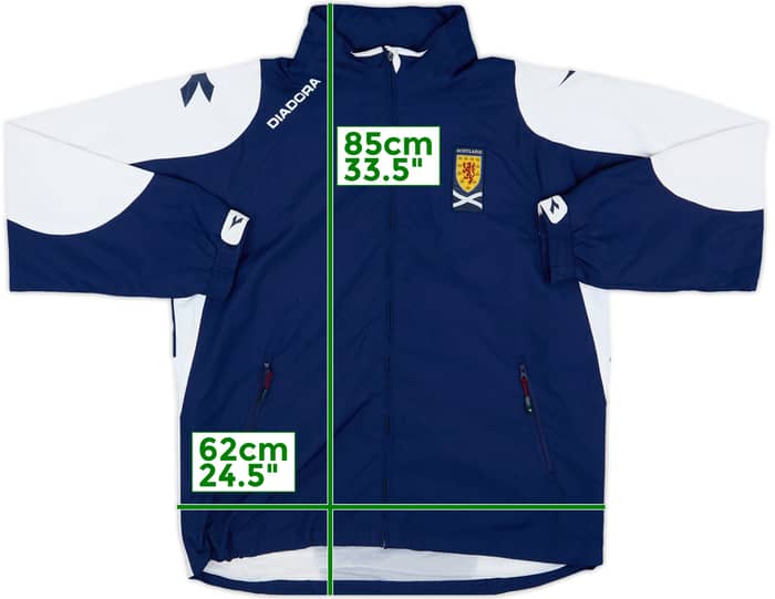 2005-06 Scotland Diadora Rain Jacket - 6/10 - (L)