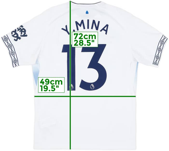 2018-19 Everton Third Shirt Y.Mina #13 - 8/10 - (M)