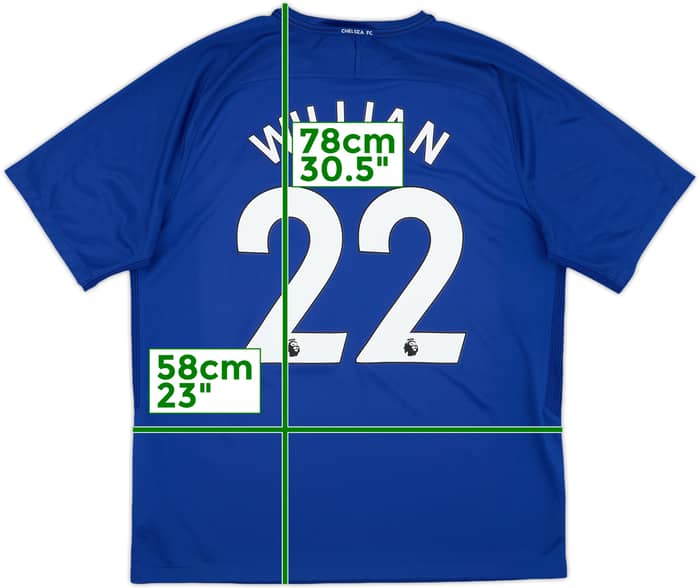 2017-18 Chelsea Home Shirt Willian #22 - 10/10 - (XL)