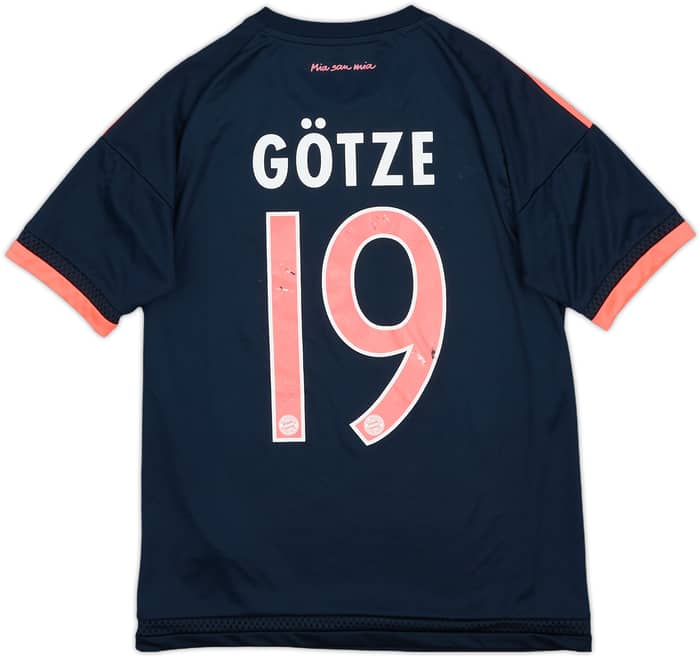 2015-16 Bayern Munich Third Shirt Gotze #19 - 7/10 - (L.Boys)