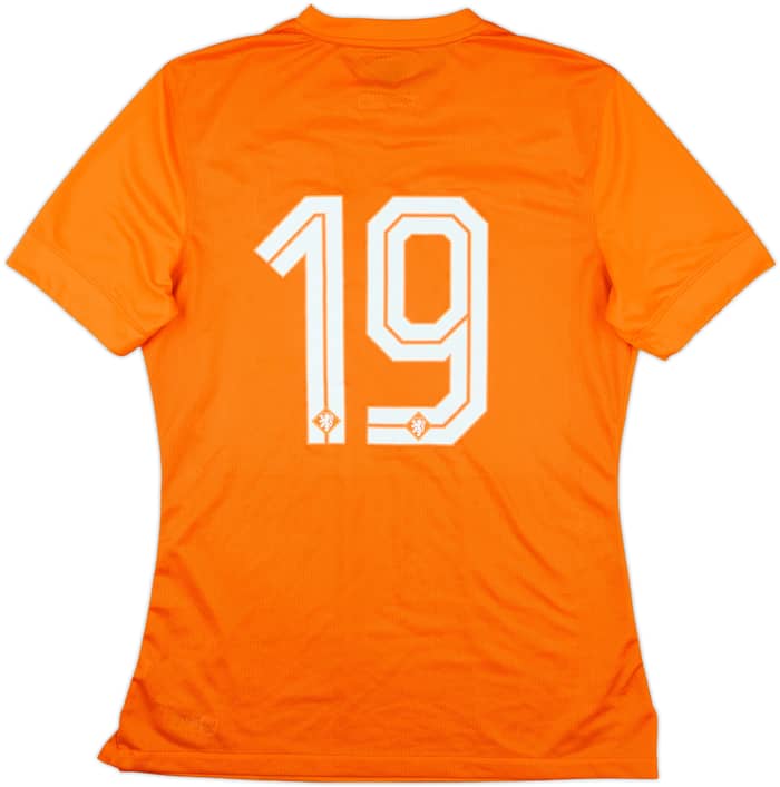 2014-15 Netherlands Match Issue Home Shirt #19