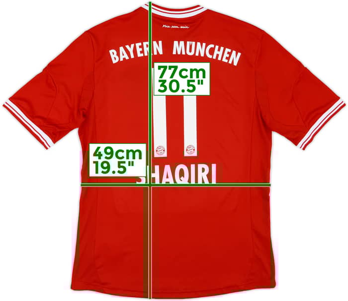 2013-14 Bayern Munich Home Shirt Shaqiri #11 - 7/10 - (M)