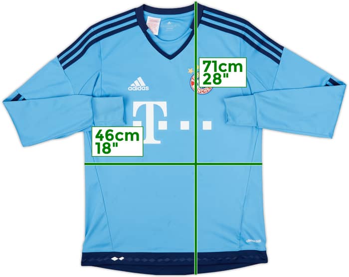 2015-16 Bayern Munich GK Shirt - 6/10 - (XL.Boys)