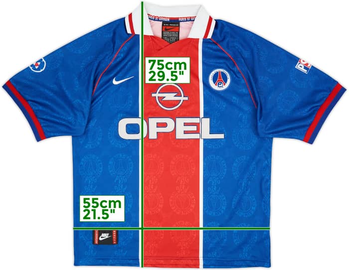 1996-97 Paris Saint-Germain Home Shirt - 8/10 - (L)