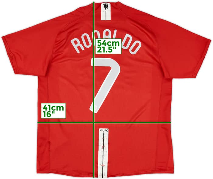 2007-09 Manchester United Home Shirt Ronaldo #7 - 6/10 - (XL)