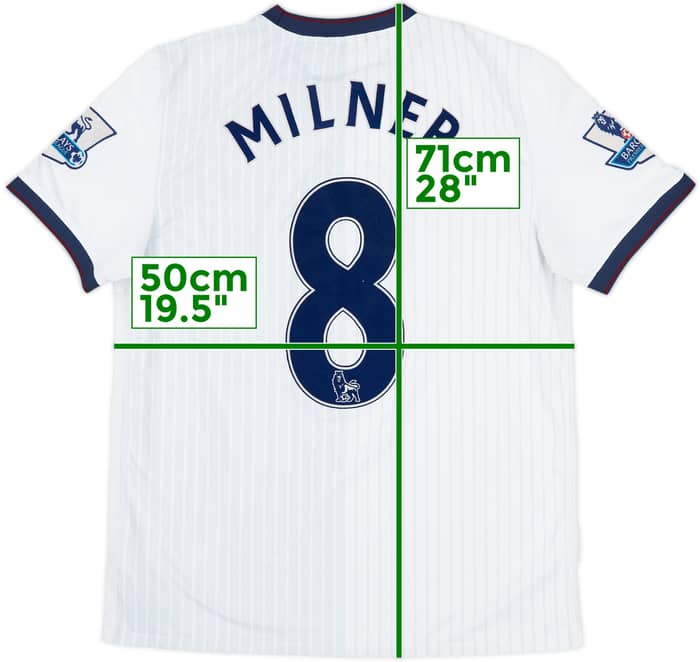 2009-10 Aston Villa Away Shirt Milner #8 - 4/10 - (M)