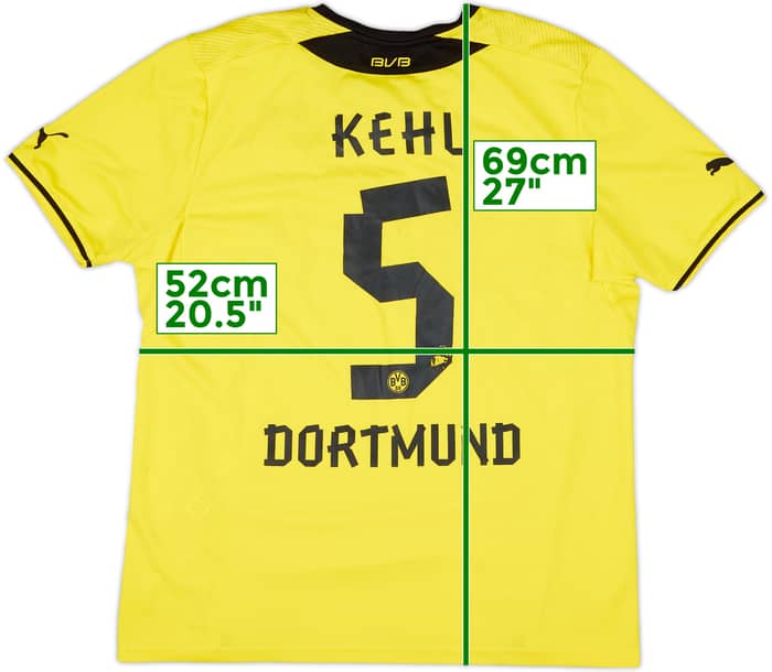 2013-14 Borussia Dortmund Home Shirt Kehl #5 - 5/10 - (L)
