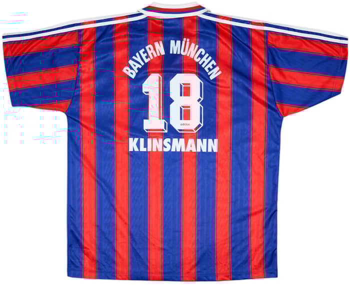 1995-97 Bayern Munich Home Shirt Klinsmann #18 - 9/10 - (XXL)