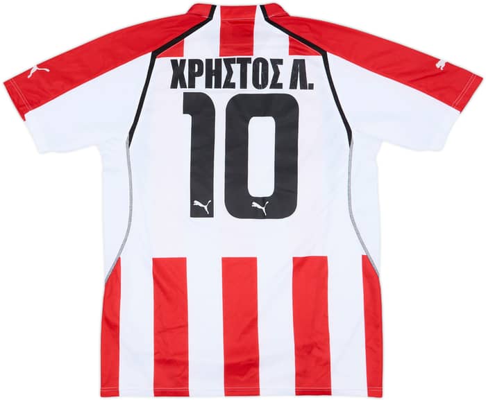2005-06 Olympiakos Home Shirt Christos L. - 5/10 - (L)