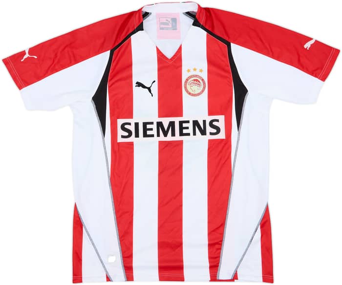 2005-06 Olympiakos Home Shirt Christos L. - 5/10 - (L)