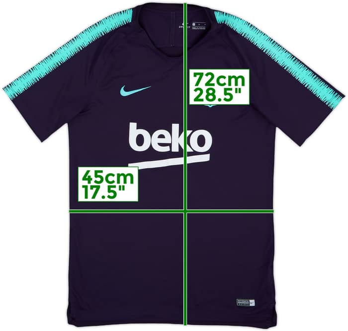 2018-19 Barcelona Nike Training Shirt - 8/10 - (M)