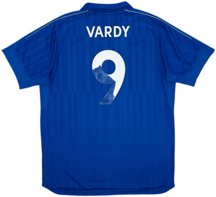 2016-17 Leicester Home Shirt Vardy #9 - 4/10 - (XL)