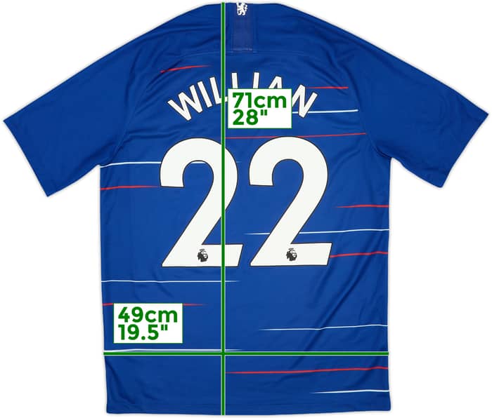 2018-19 Chelsea Home Shirt Willian #22 - 9/10 - (M)