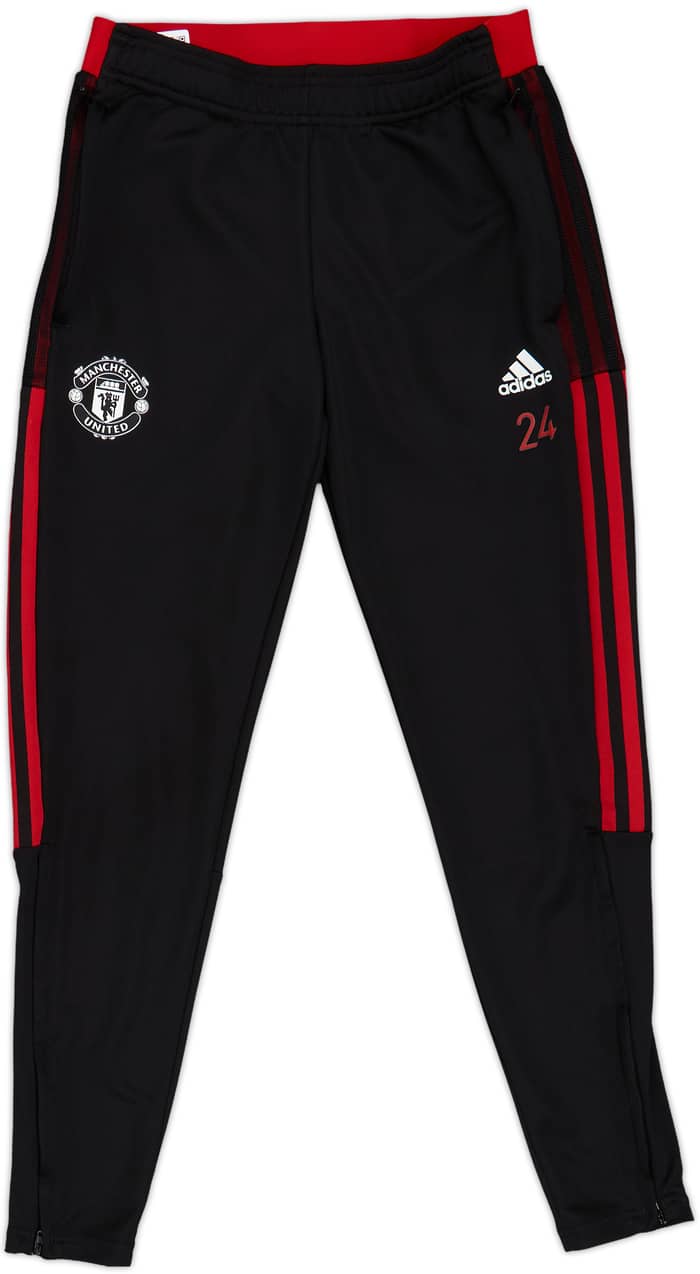 2021-22 Manchester United adidas Player Issue Track Pants/Bottoms #24 - 9/10 - (S)