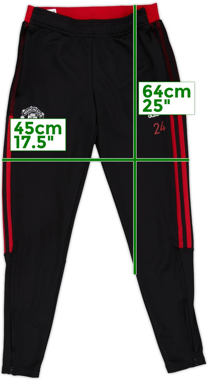 2021-22 Manchester United adidas Player Issue Track Pants/Bottoms #24 - 9/10 - (S)