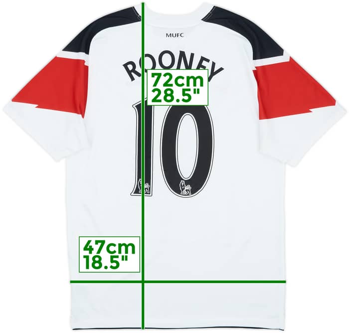 2010-12 Manchester United Away Shirt Rooney #10 - 7/10 - (S)