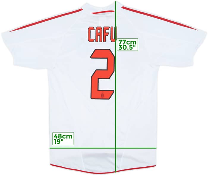 2004-05 AC Milan Away Shirt Cafu #2 - 6/10 - (M)