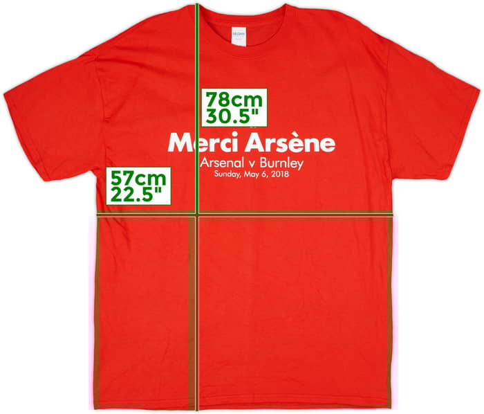 2018 Arsenal "Merci Arsene" Tee - 8/10 - (XL)