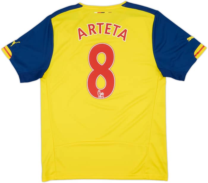 2014-15 Arsenal Away Shirt Arteta #8 - 8/10 - (M)