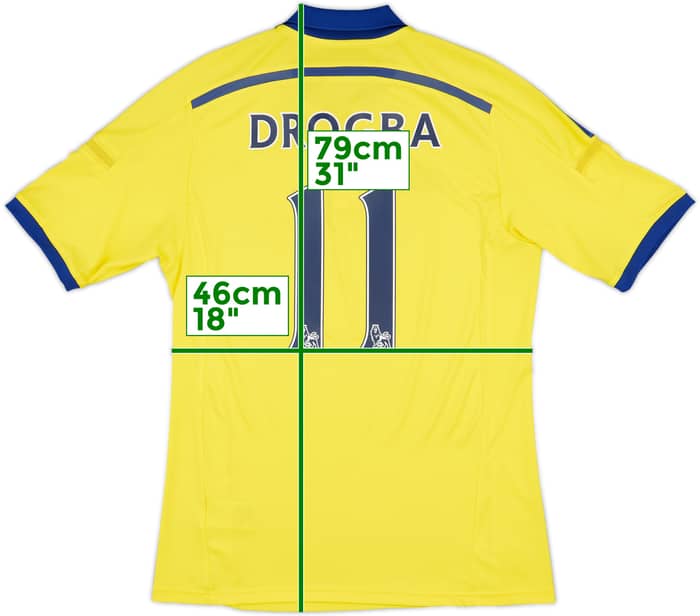 2014-15 Chelsea Away Shirt Drogba #11 - 7/10 - (M)